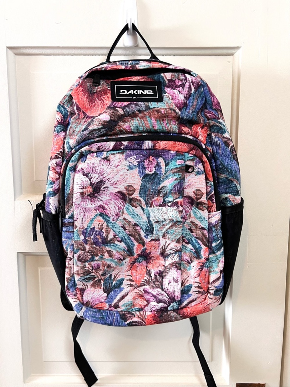 Dakine Tropical Floral Backpack in Pink, Blue and Green